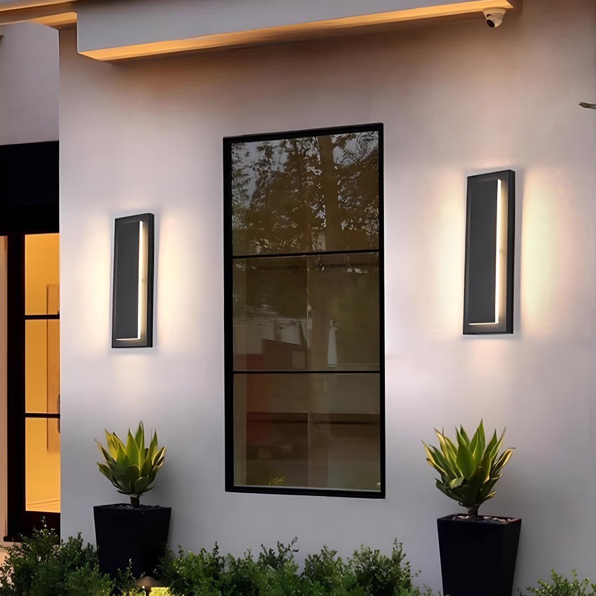 Thick Waterproof Modern LED Long Strip Outdoor Wall Porch Lights - Glimvale