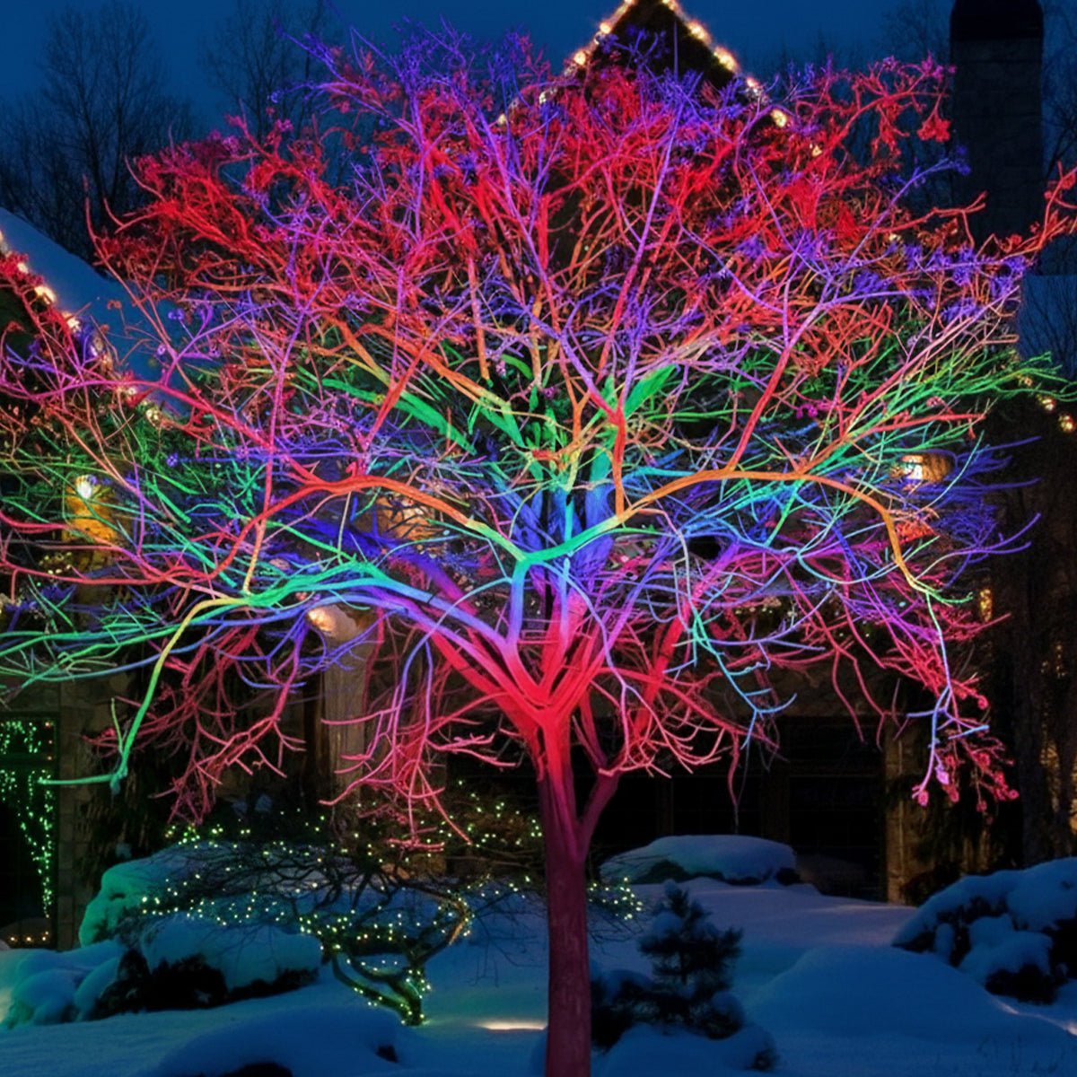 Tunable Outdoor Waterproof RGB LED Spot Light Landscape Tree Lighting With Remote Control - Glimvale