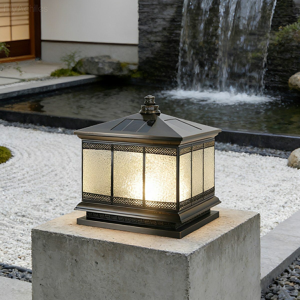Vintage Waterproof Tower Shape Fence Outdoor Post Caps Lights - Glimvale