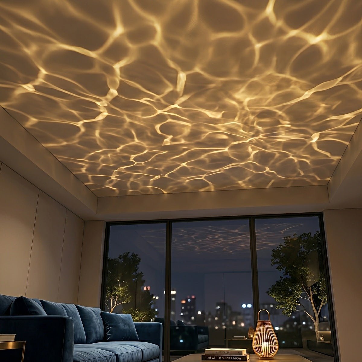 Waterproof 3D Dynamic Ocean Water Ripple LED Spotlight Ambient Lighting - Glimvale