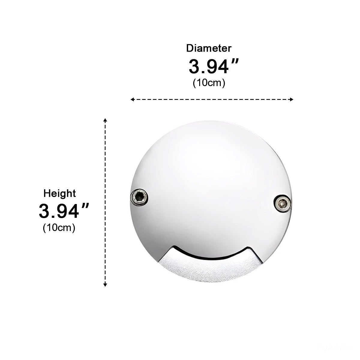 Waterproof Mdern Round LED Outdoor Step Lights Deck Stair Lights - Glimvale