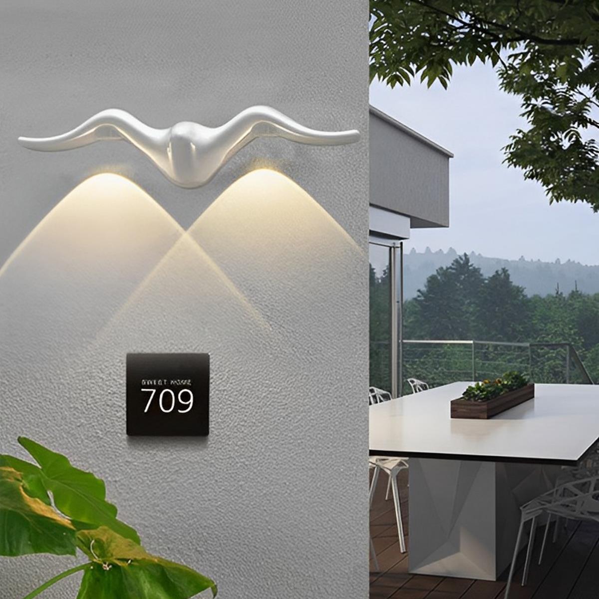 Waterproof Modern Animal Shape Outdoor LED Wall Lights - Glimvale