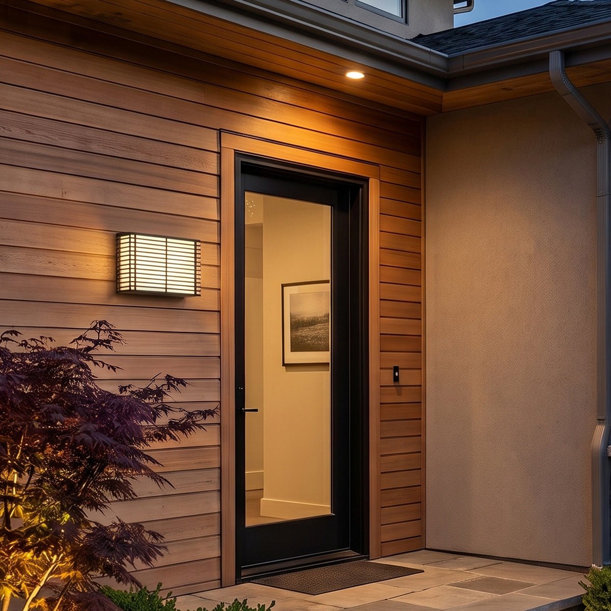 Waterproof Modern Louvered LED Outdoor Wall Light - Glimvale