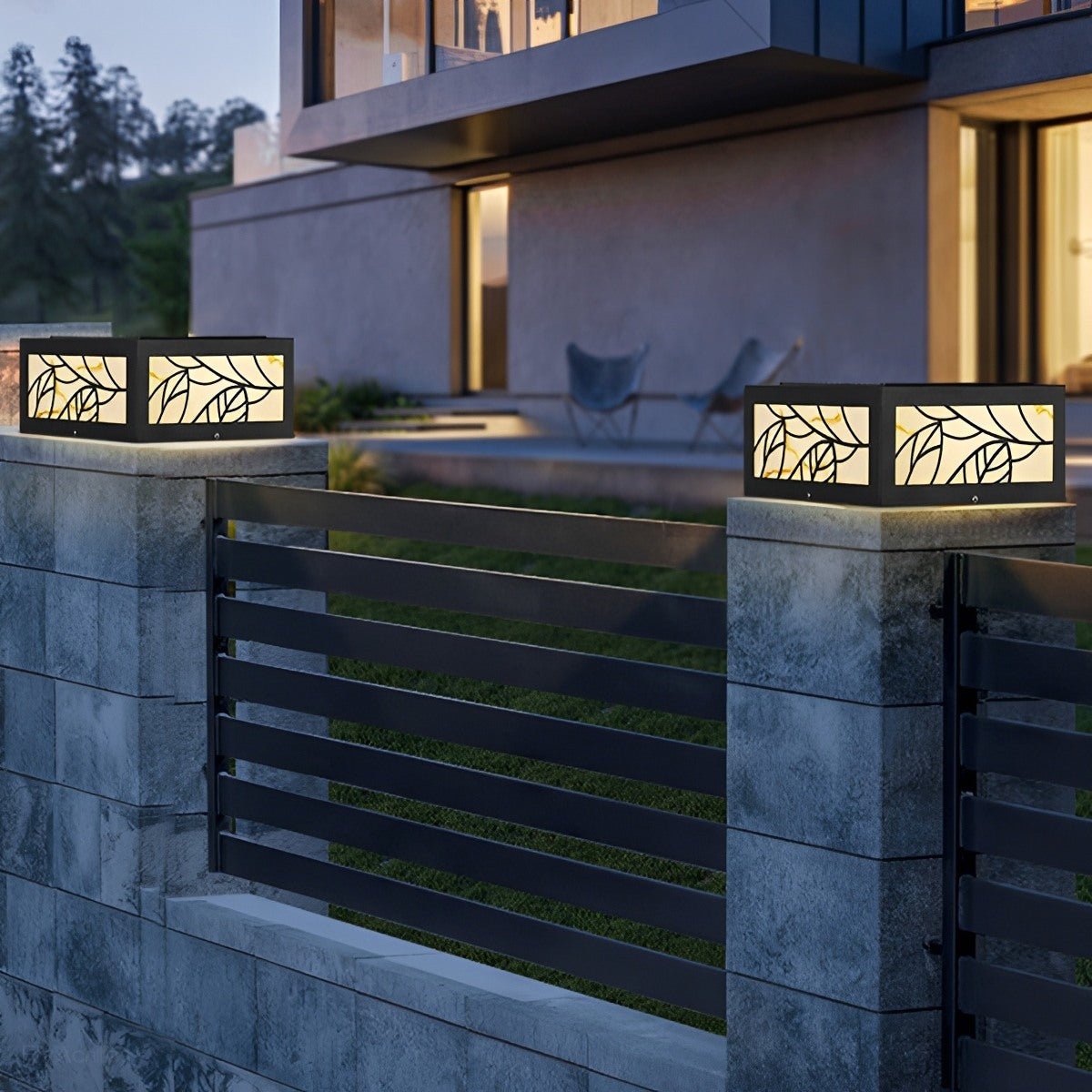 Waterproof Modern Square LED Outdoor Deck Post Lights Pillar Light - Glimvale