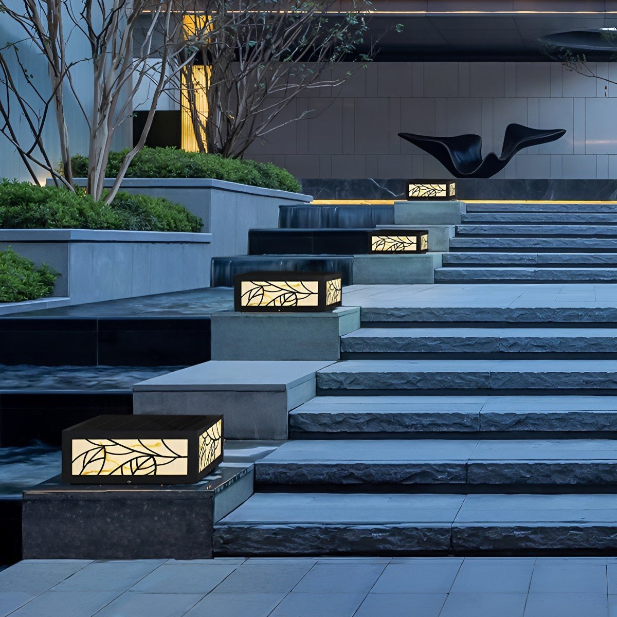 Waterproof Modern Square LED Outdoor Deck Post Lights Pillar Light - Glimvale