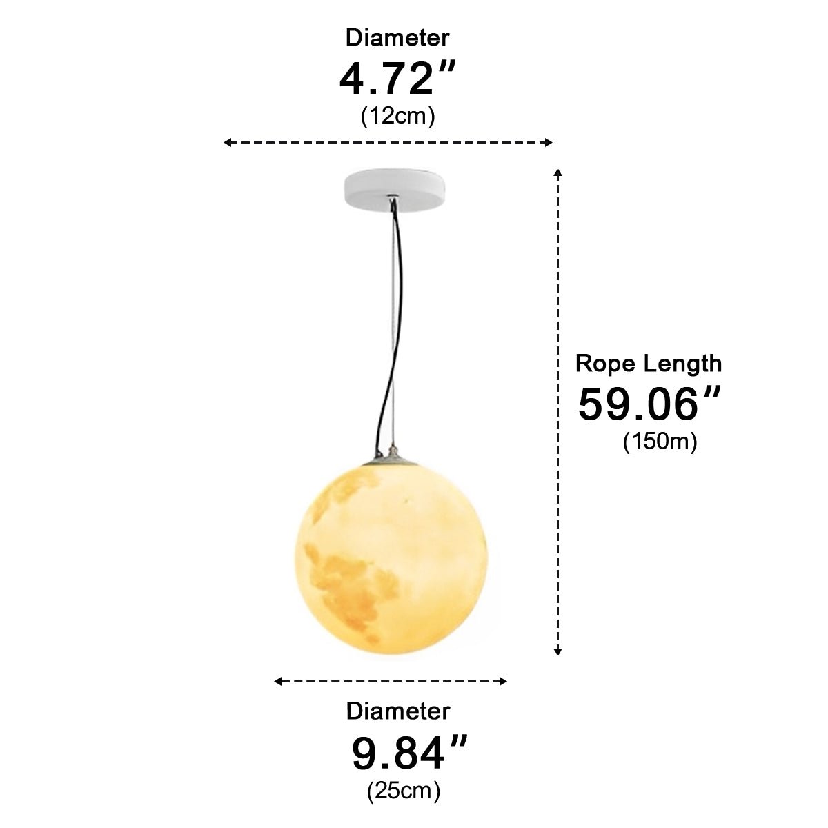 Waterproof Moon Garden Landscape Outdoor Ceiling Lights - Glimvale