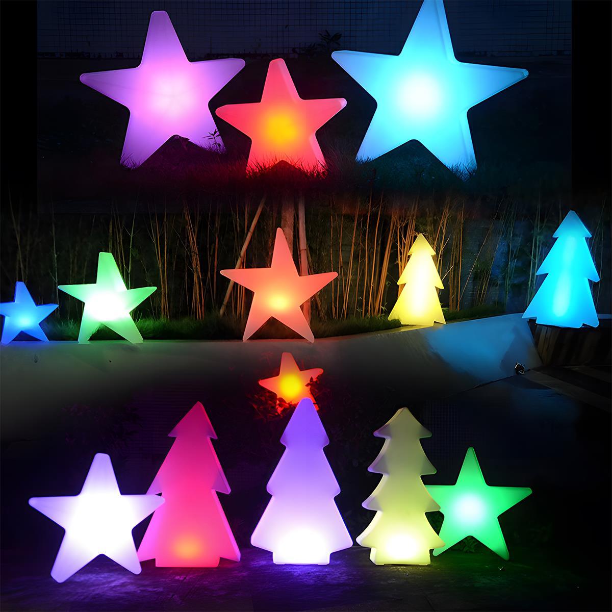 Waterproof Outdoor Christmas Star 16 Color RGB Dimmable LED Pendant Lights - Glimvale