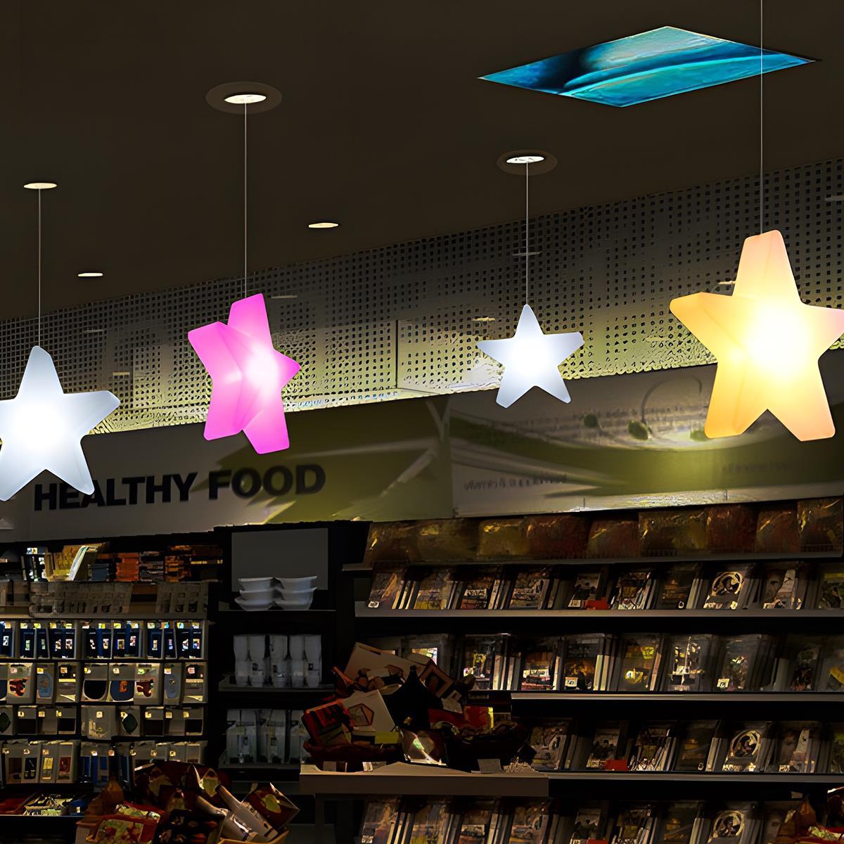 Waterproof Outdoor Christmas Star 16 Color RGB Dimmable LED Pendant Lights - Glimvale