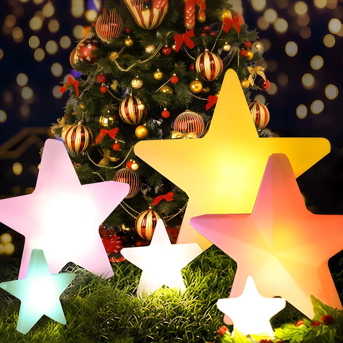 Waterproof Outdoor Christmas Star 16 Color RGB Dimmable LED Pendant Lights - Glimvale