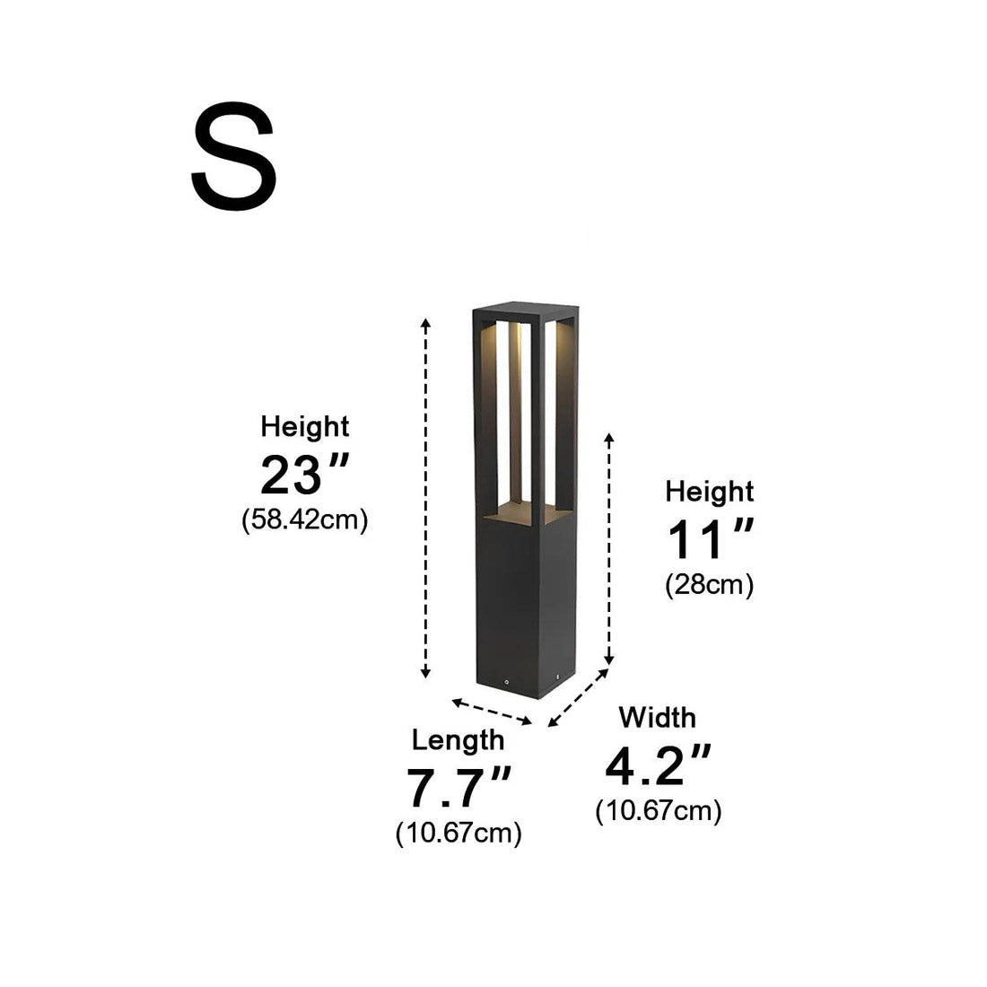 Waterproof Outdoor Garden LED Lawn Lamp Bollard Path Lights - Glimvale