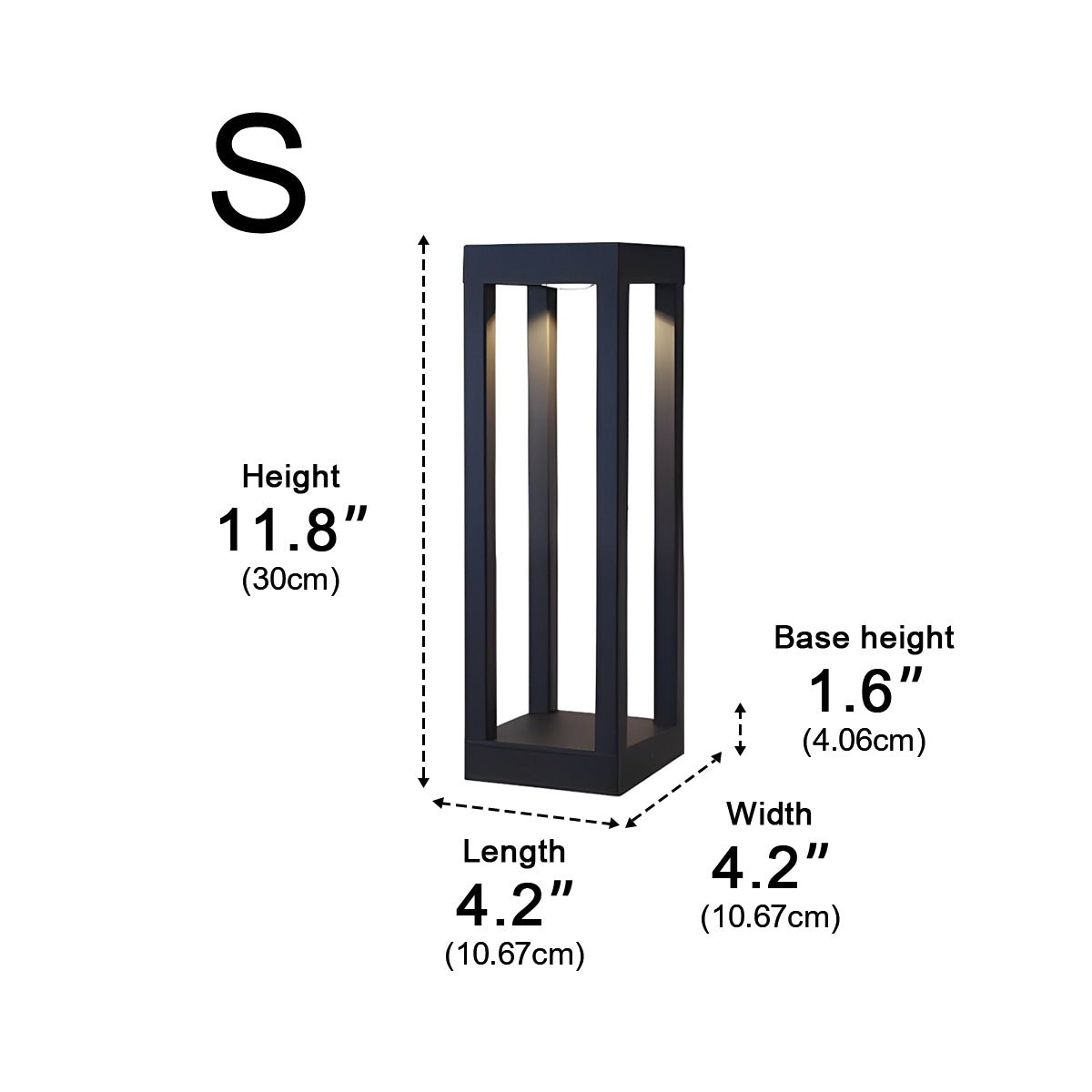 Waterproof Outdoor Garden LED Lawn Lamp Bollard Path Lights - Glimvale