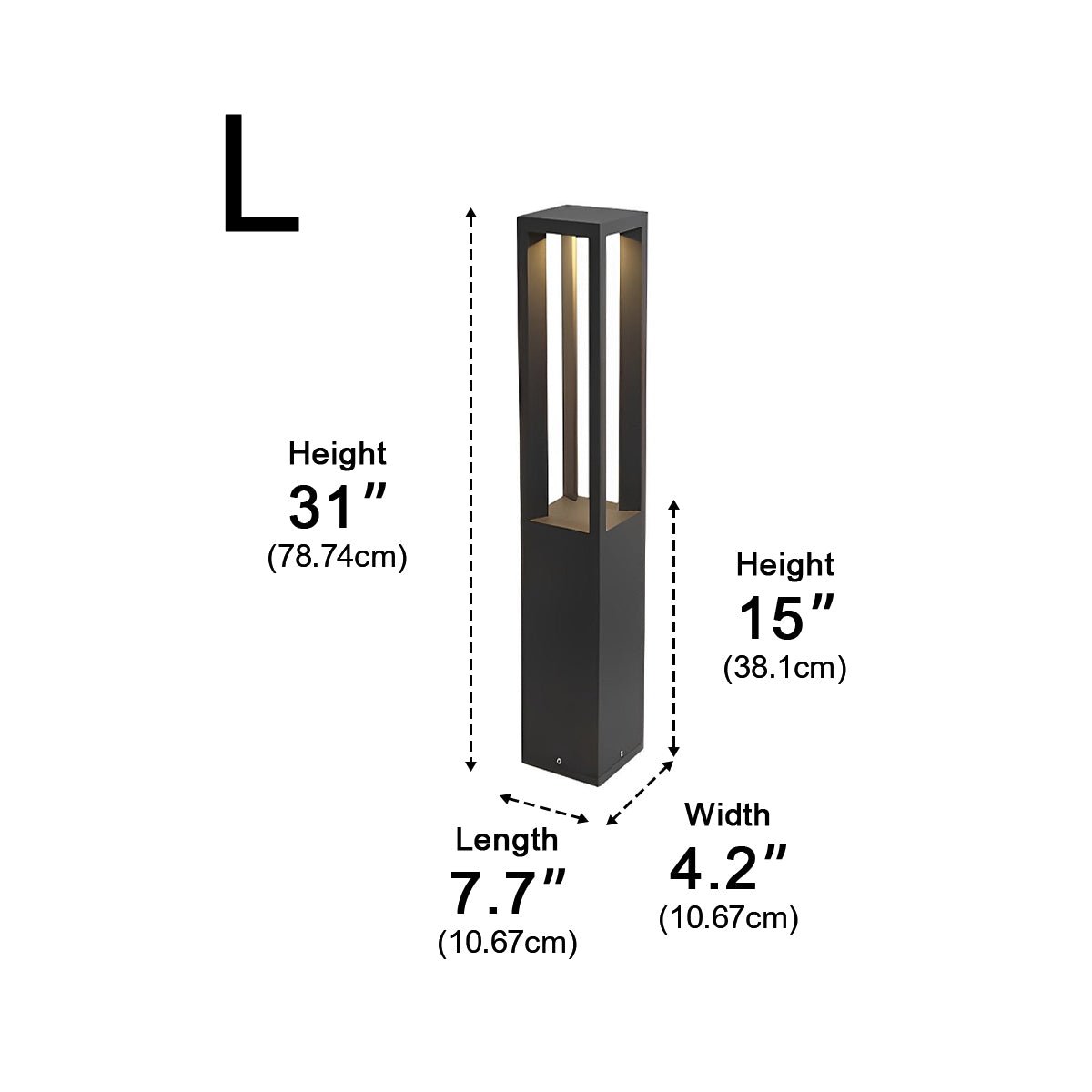 Waterproof Outdoor Garden LED Lawn Lamp Bollard Path Lights - Glimvale