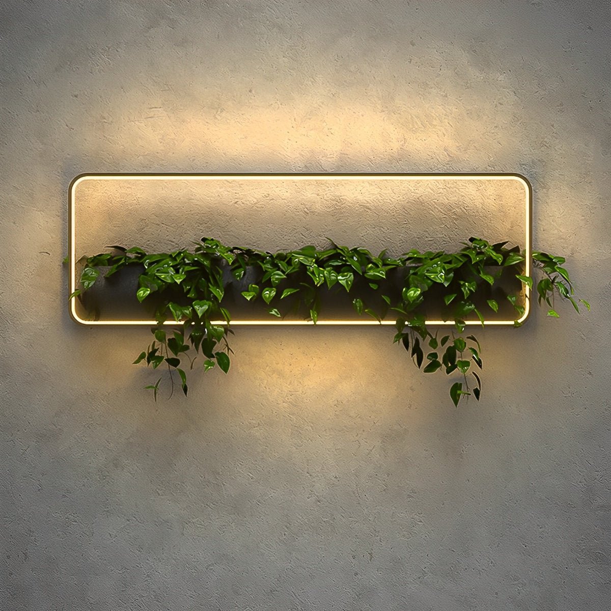 Waterproof Solar LED Outdoor Wall Light Plants Pot - Glimvale