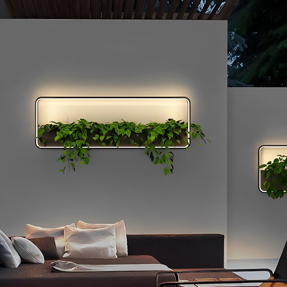 Waterproof Solar LED Outdoor Wall Light Plants Pot - Glimvale