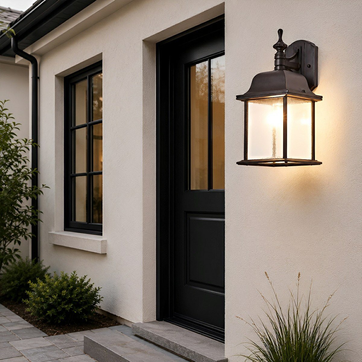 Waterproof Vintage Farmhouse Lantern Outdoor LED Porch Wall Lights - Glimvale