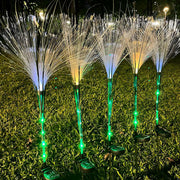 10pcs Solar Waterproof Simulated Reed Fiber Optic Outdoor Lawn Lights - Glimvale