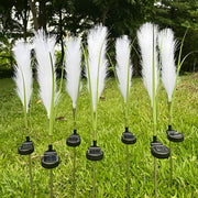 10pcs Solar Waterproof Simulated Reed Fiber Optic Outdoor Lawn Lights - Glimvale