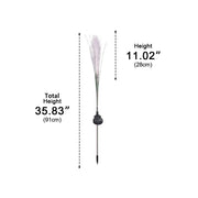 10pcs Solar Waterproof Simulated Reed Fiber Optic Outdoor Lawn Lights - Glimvale