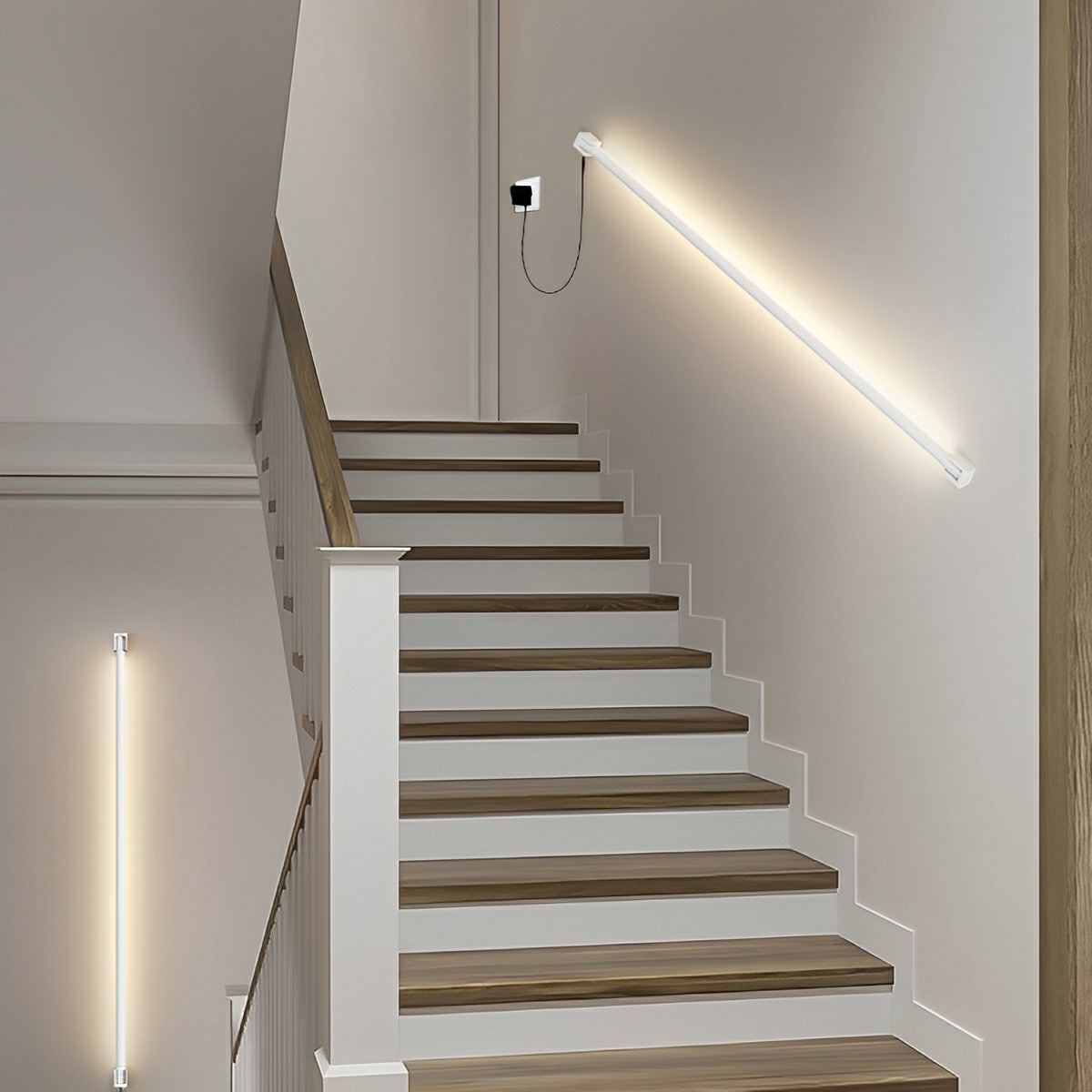 360° Rotatable Modern Minimalist Plug - in LED Long Strip Lights Wall Light