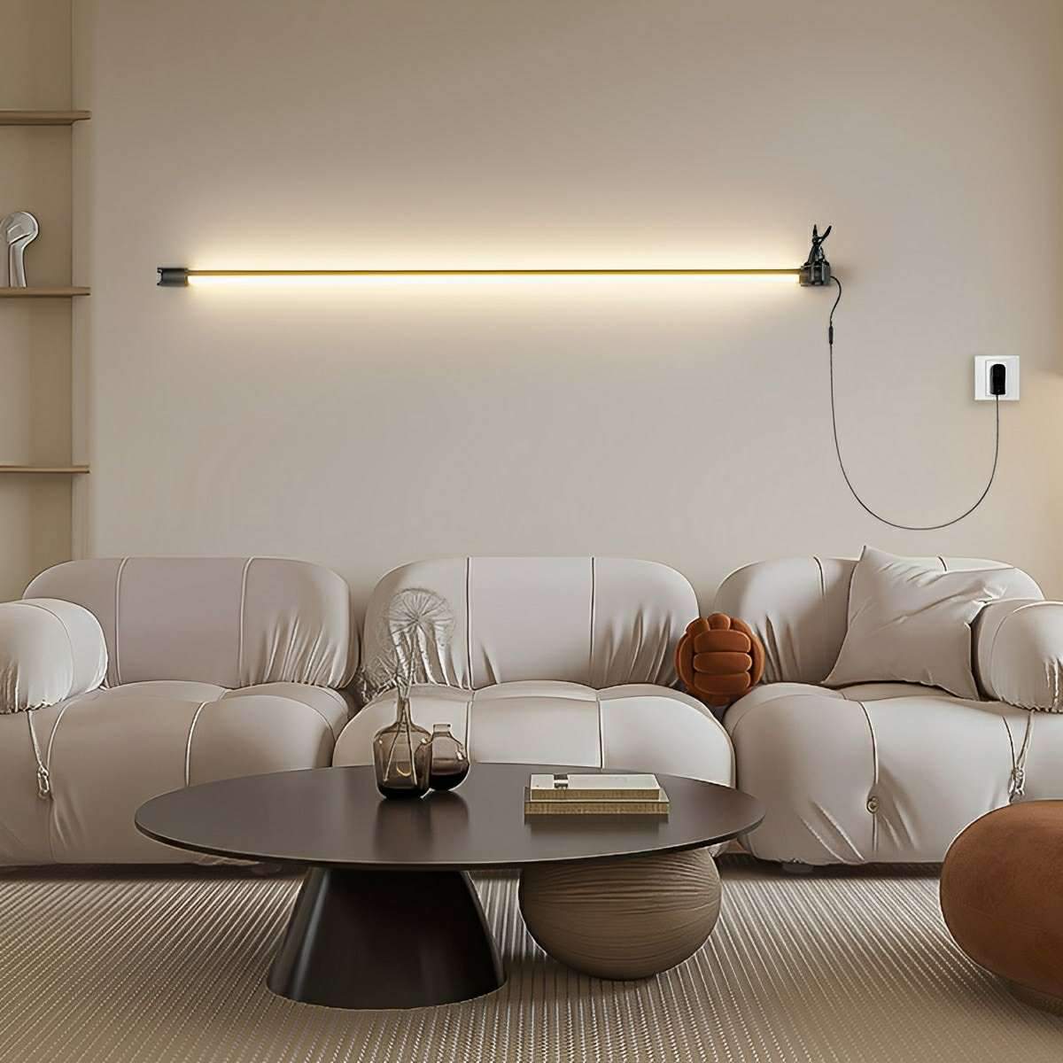360° Rotatable Modern Minimalist Plug - in LED Long Strip Lights Wall Light
