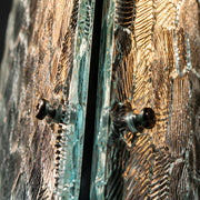 Waterproof Luxury Diamond Leaf Textured Glass Outdoor Wall Light