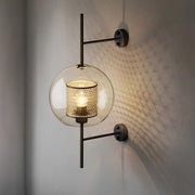 Dimmable Vintage Industrial Glass Globe LED Wall Sconces