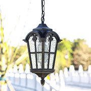 Ancient Rome Rustic Cross Waterproof Outdoor LED Lantern Pendant Lights - Glimvale