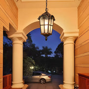 Ancient Rome Rustic Cross Waterproof Outdoor LED Lantern Pendant Lights - Glimvale