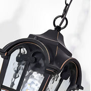 Ancient Rome Rustic Cross Waterproof Outdoor LED Lantern Pendant Lights - Glimvale
