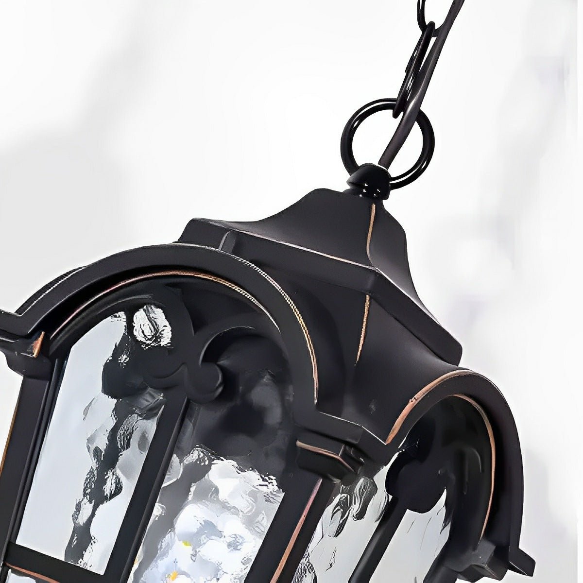 Ancient Rome Rustic Cross Waterproof Outdoor LED Lantern Pendant Lights - Glimvale