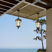 Ancient Rome Rustic Cross Waterproof Outdoor LED Lantern Pendant Lights - Glimvale