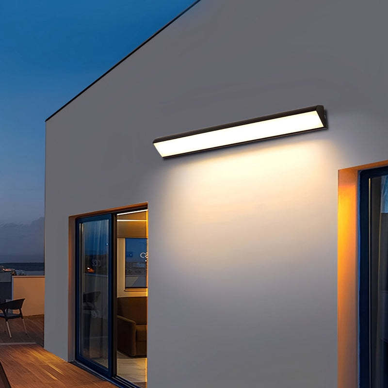 Black Waterproof Outdoor LED Strip Lights Porch Light Exterior Wall Lights - Glimvale