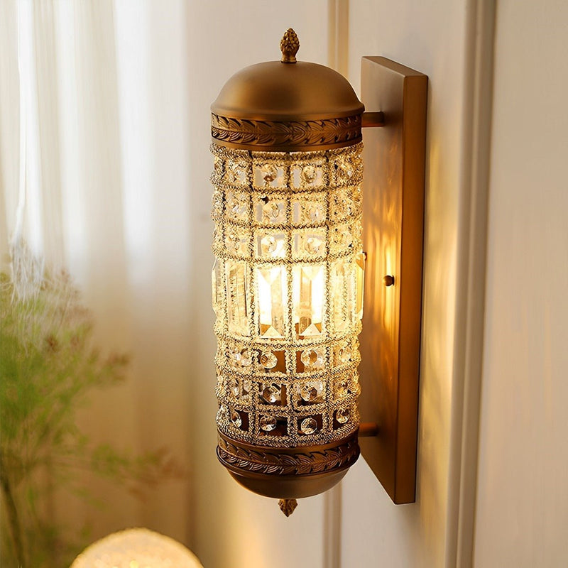 Brass Vintage Wall Sconce Light Retro Luxury Stairwell Wall Lamp - Glimvale