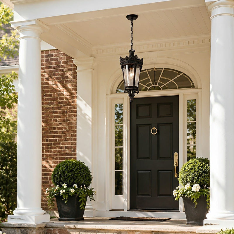 Classic Vintage European Lantern Outdoor Pendant Light - Glimvale