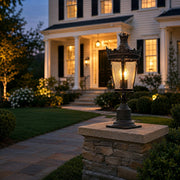 Classic Vintage European Lantern Outdoor Post Light - Glimvale
