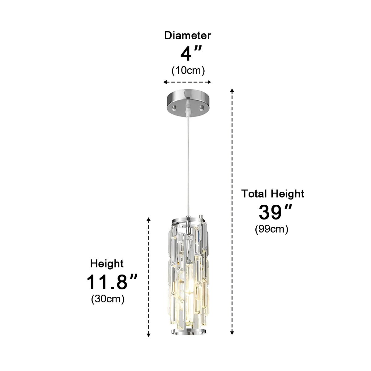 Creative Iron Crystal Glass Chandelier Pendant Lights Ceiling Lamp - Glimvale