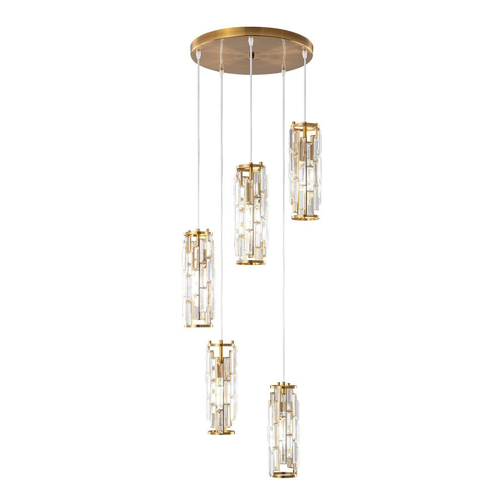 Creative Iron Crystal Glass Chandelier Pendant Lights Ceiling Lamp - Glimvale