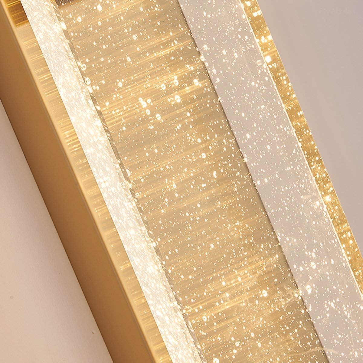 Dimmable Modern Luxury Long Strip Crystal Bubbles LED Wall Sconce Wall Light - Glimvale