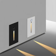 Indoor Minimalist Motion Sensor LED Recessed Stairway Wall Light - Glimvale