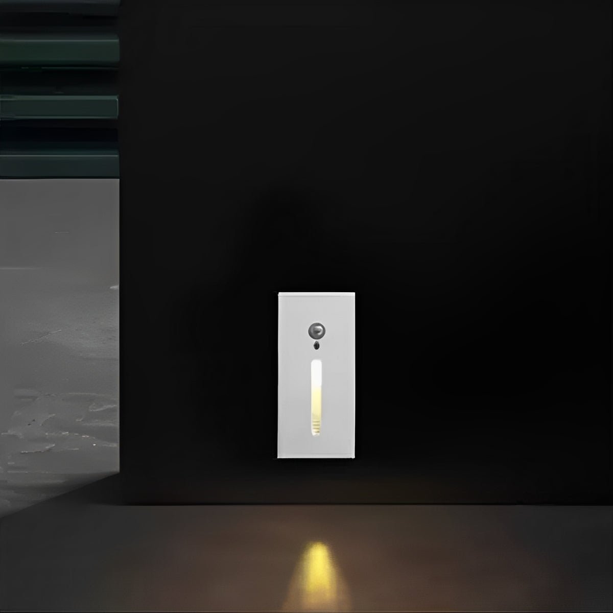 Indoor Minimalist Motion Sensor LED Recessed Stairway Wall Light - Glimvale