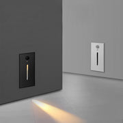 Indoor Minimalist Motion Sensor LED Recessed Stairway Wall Light - Glimvale