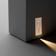 Indoor Minimalist Motion Sensor LED Recessed Stairway Wall Light - Glimvale