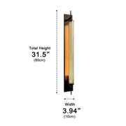 Industrial LED Wall Sconce – Stainless Steel Long Strip Wall Light - Glimvale