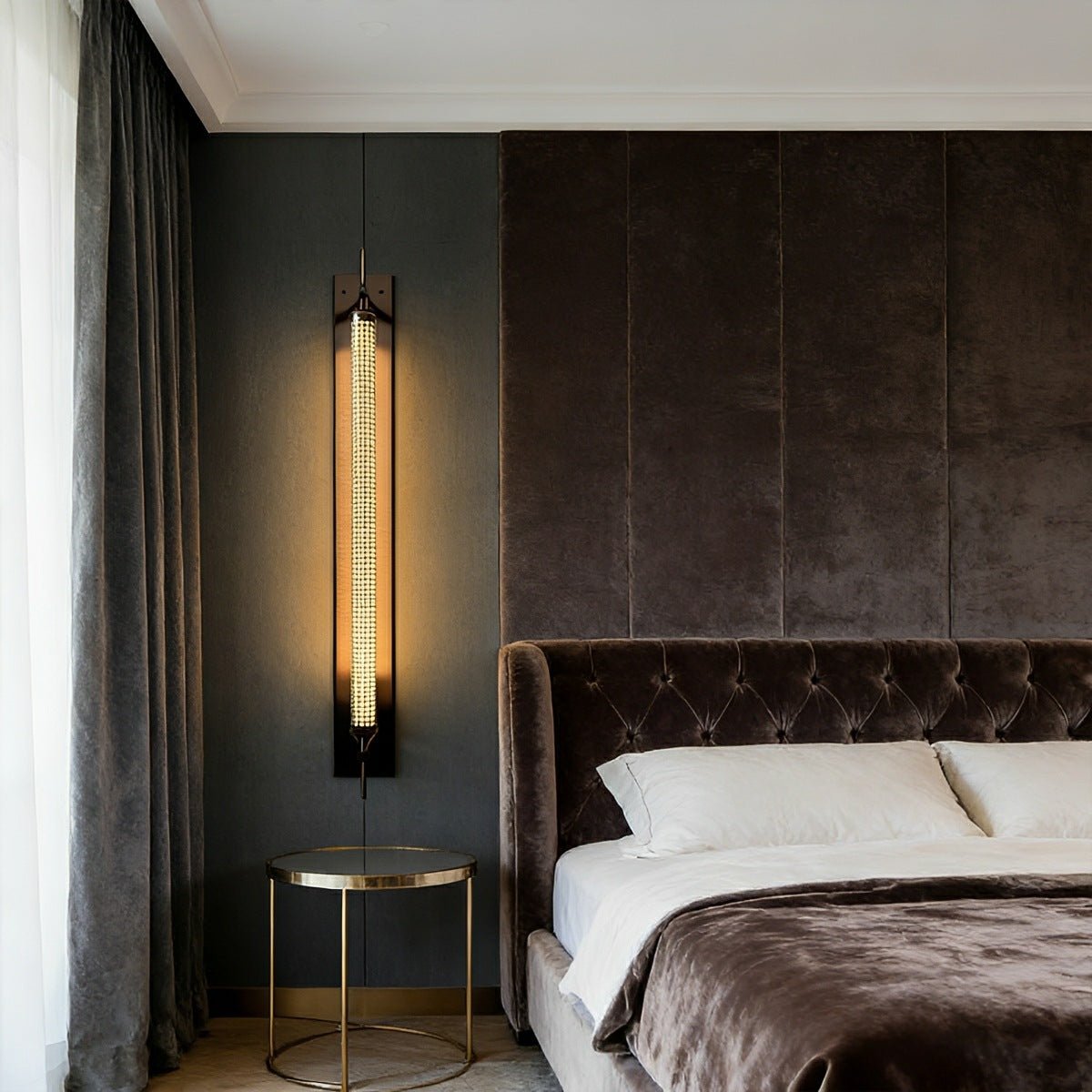 Industrial LED Wall Sconce – Stainless Steel Long Strip Wall Light - Glimvale
