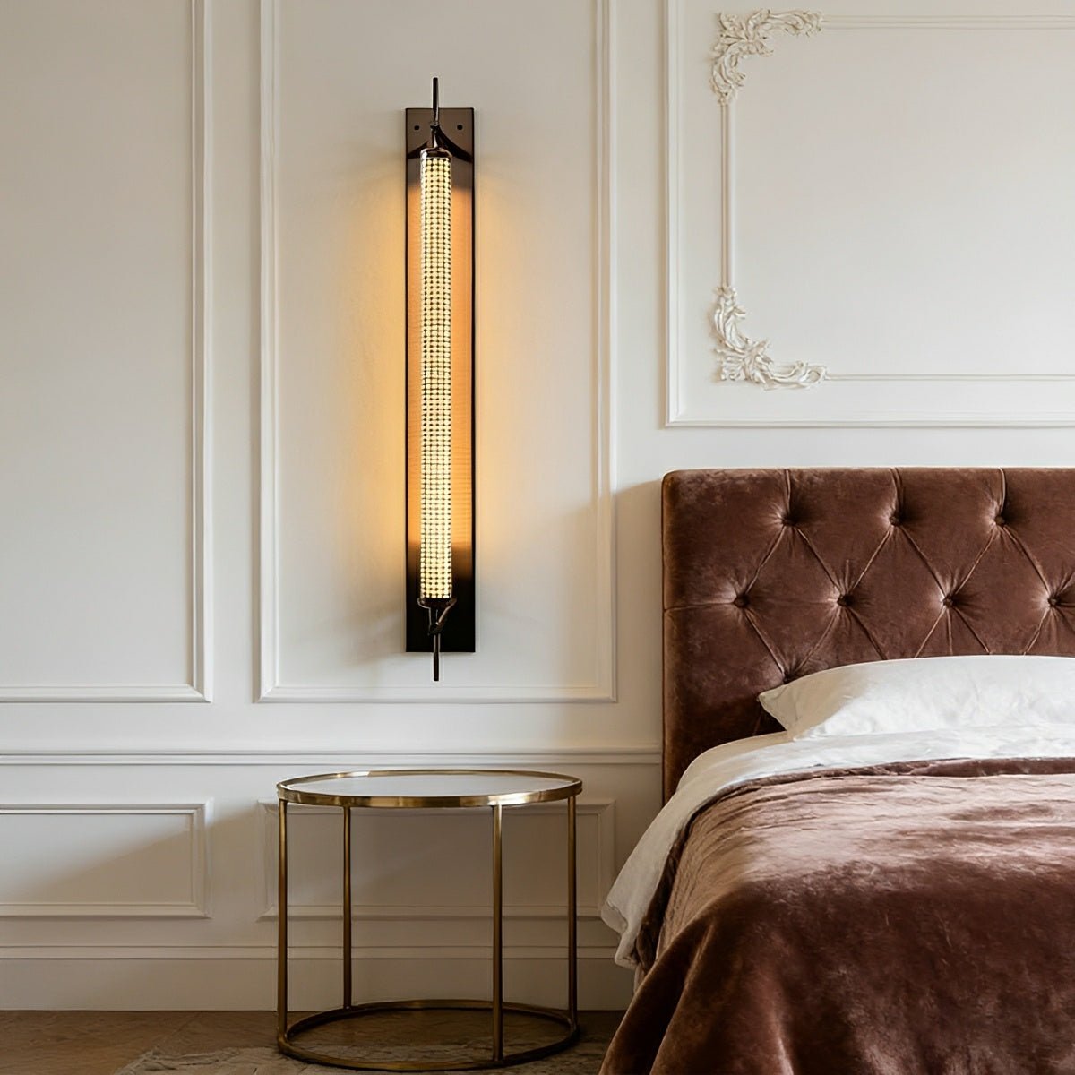Industrial LED Wall Sconce – Stainless Steel Long Strip Wall Light - Glimvale