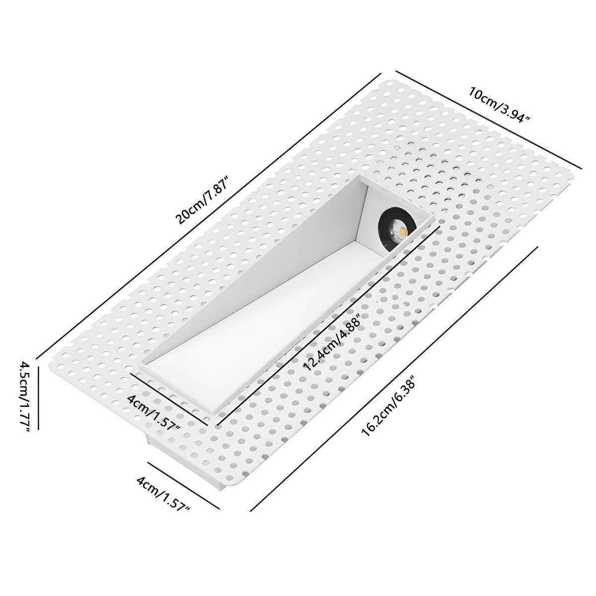 Minimalist LED Recessed Wall Sconces Stairway Lights - Glimvale