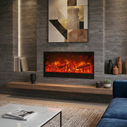 Modern 3D LED Flame Wall Fireplace Light Ambient Lighting - Glimvale