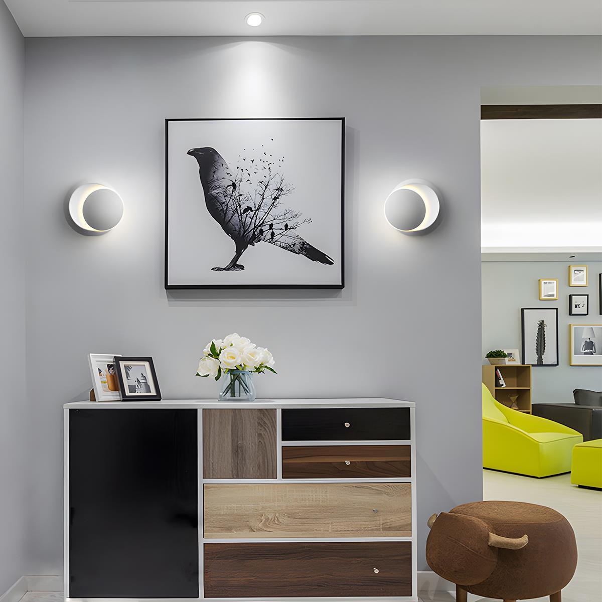 Modern Adjustable Moon Eclipse Creative LED Wall Sconce - Glimvale