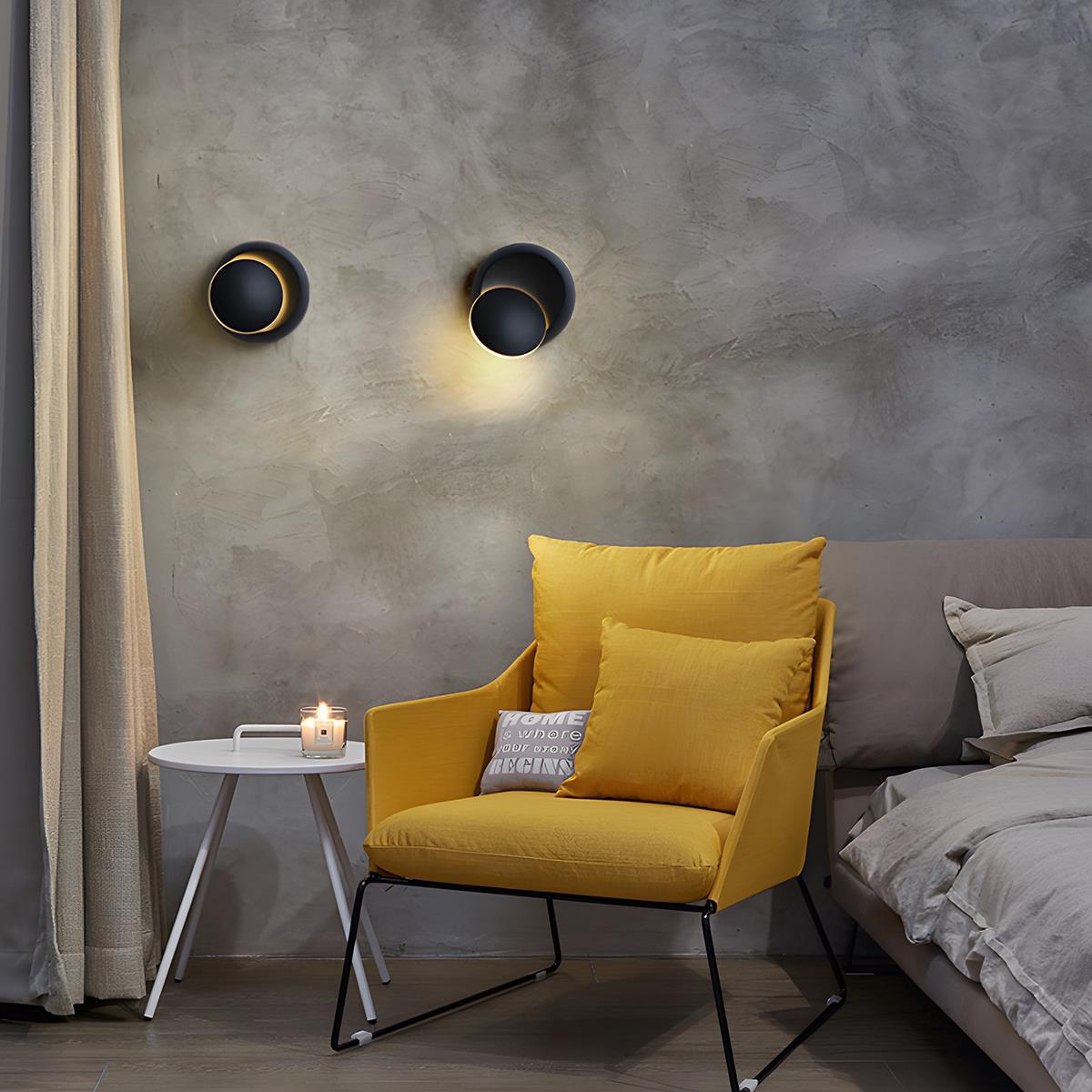 Modern Adjustable Moon Eclipse Creative LED Wall Sconce - Glimvale