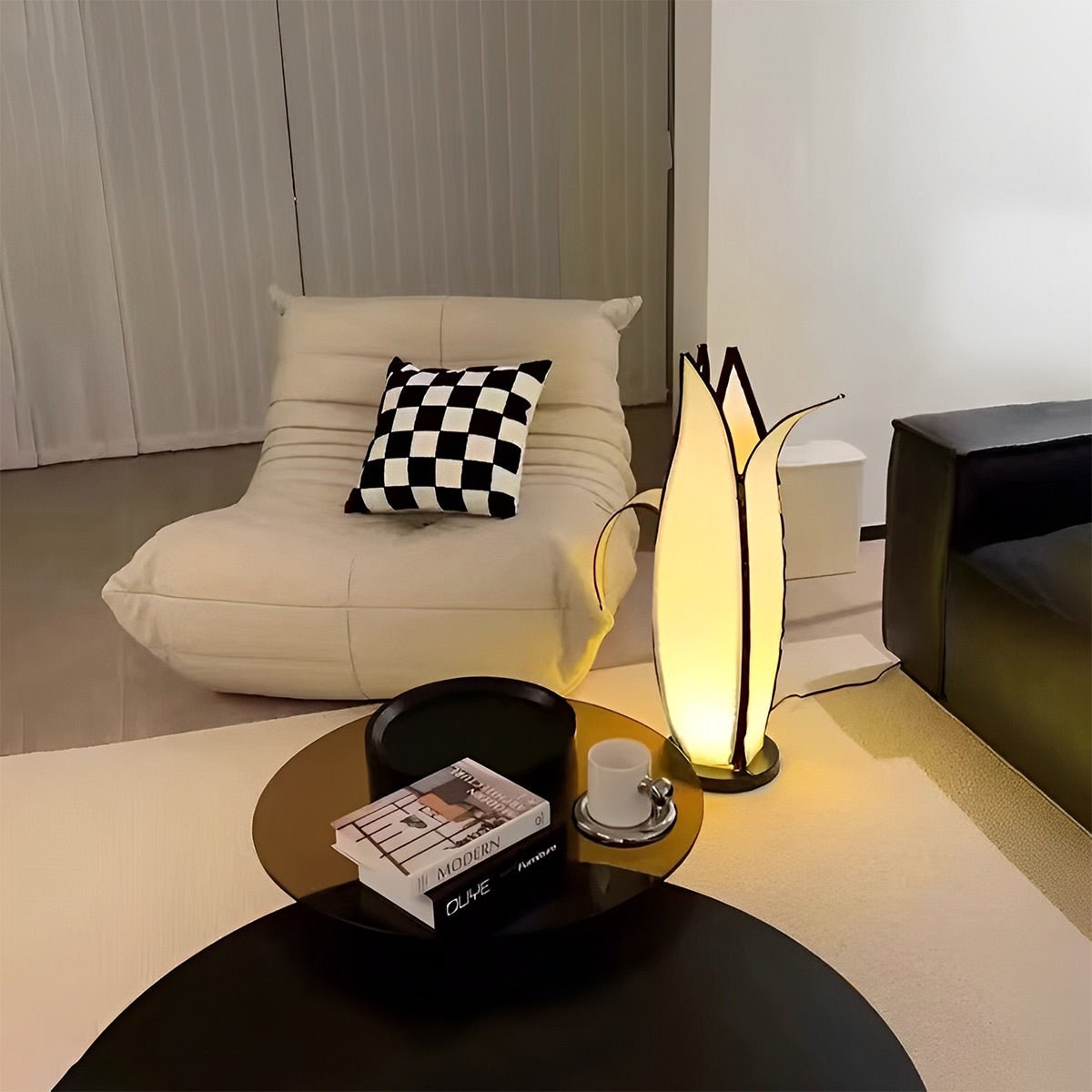 Modern Banana Design Plug In LED Floor Lamp Art Decor - Glimvale